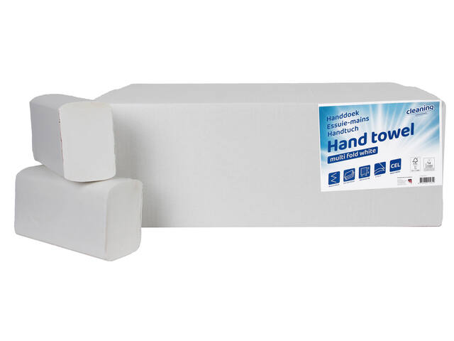 Handdoek Cleaninq H2 203x320mm 25x120 vel wit