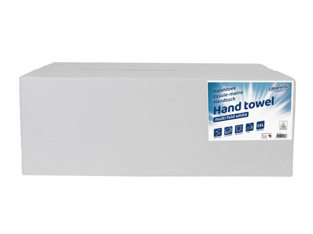 Handdoek Cleaninq H2 206x240mm 25x150 vel wit