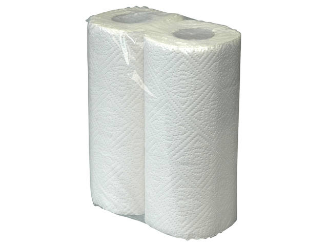 Keukenrol Cleaninq 2laags 50 vel wit