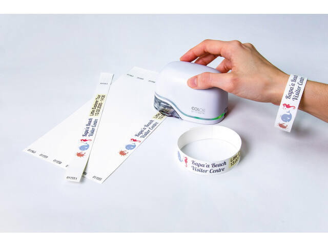 Polsband Colop Emark 250x19mm 100 stuks wit