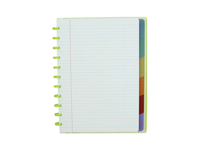 Schrift Atoma A4+ lijn 120blz 90gr PP transp ass