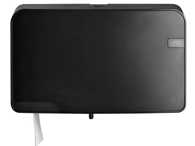 Toiletpapierdispenser Quartzline Q5 jumbo zwart