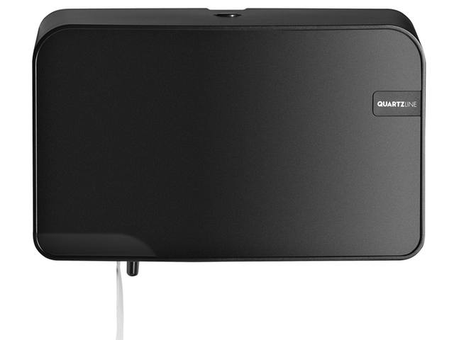 Toiletpapierdispenser Quartzline Q2 duo zwart
