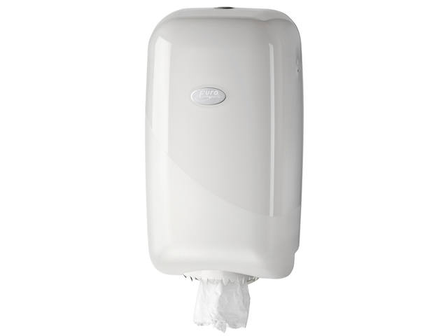 Poetspapierdispenser Pearl Line P17 klein wit