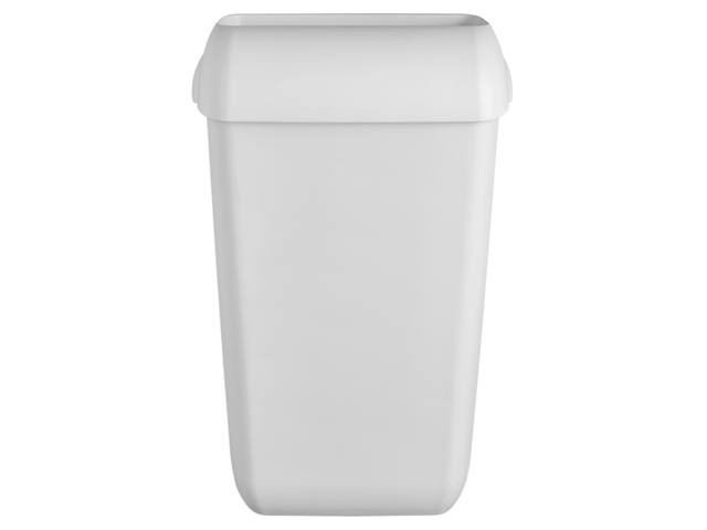 Afvalbak Quartzline open inworp 43 liter wit