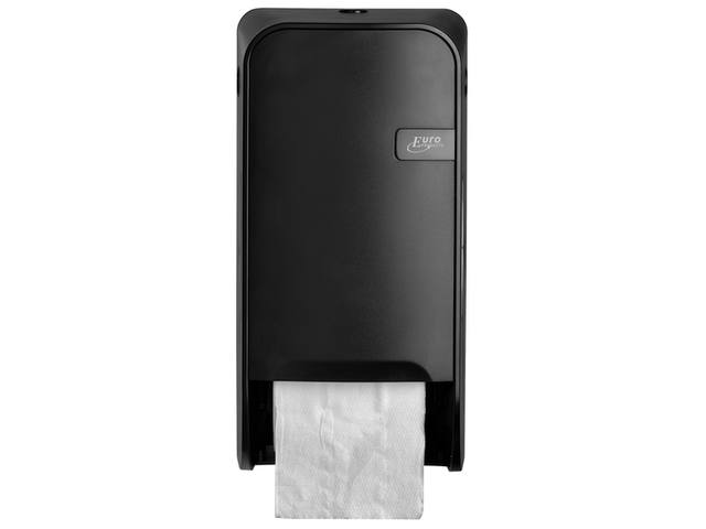 Toiletpapierdispenser Quartzline Q1 duo zwart