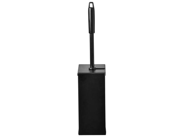 Toiletborstelset Quartzline rvs zwart