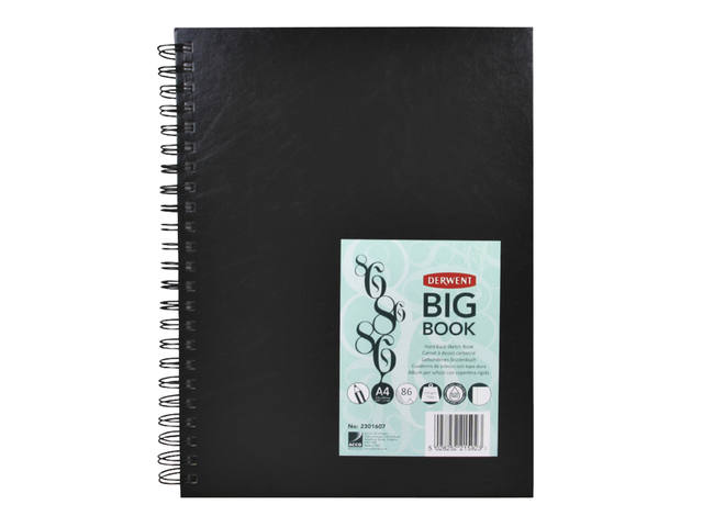 Schetsboek Derwent big book A4 harde kaft