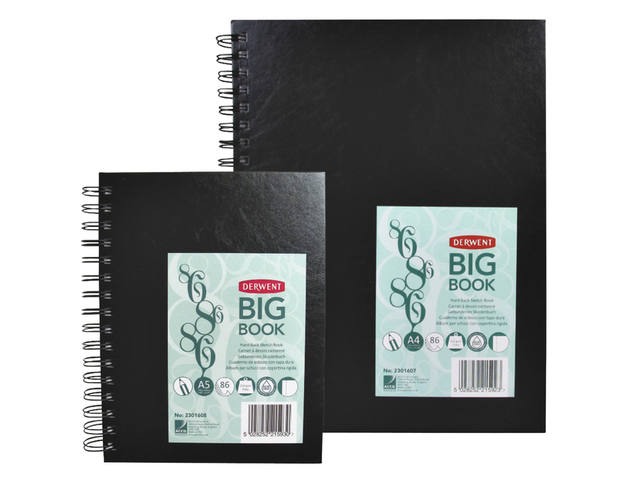 Schetsboek Derwent big book A5 harde kaft