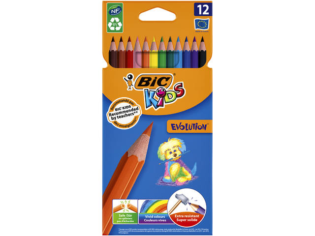 Kleurpotlood BicKids Evolution assorti