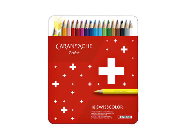 Kleurpotloden Caran d Ache Swisscolor 18 stuks ass