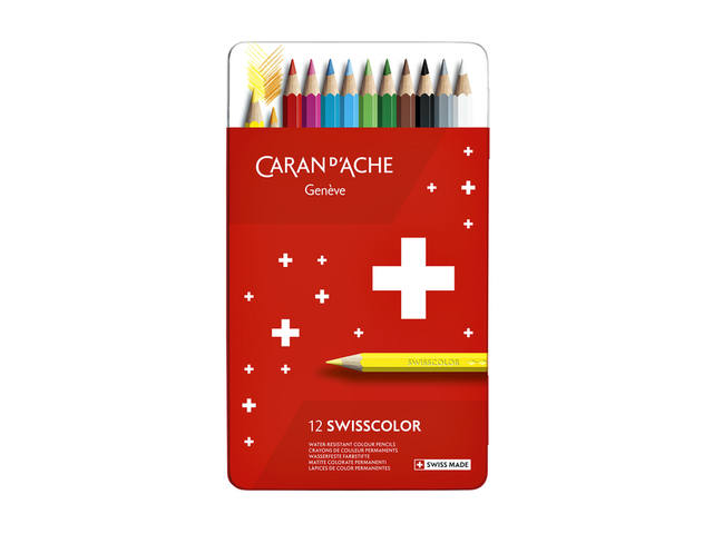 Kleurpotloden Caran d Ache Swisscolor 12 stuks ass