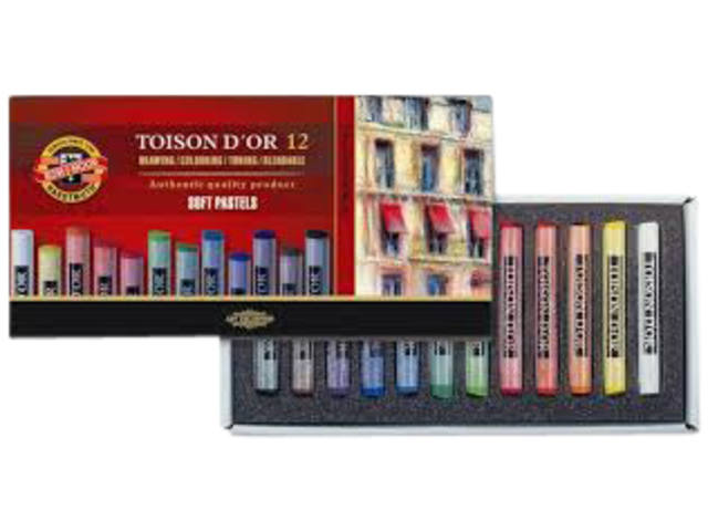 Pastelkrijt Koh I Noor Toison 8512 rond 12st ass