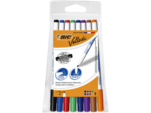 Whiteboardmarker Bic 1721 rond F assorti