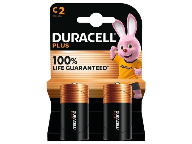 Batterij Duracell Plus 2x C