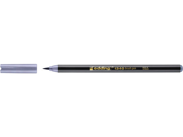 Brushpen edding 1340 zilvergrijs