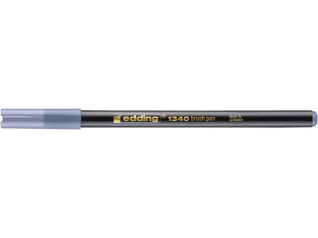 Brushpen edding 1340 zilvergrijs
