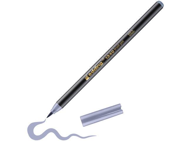 Brushpen edding 1340 zilvergrijs