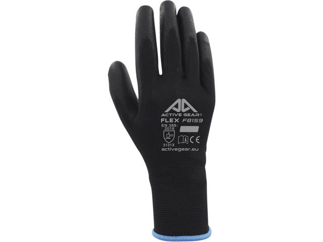 Handschoen ActiveGear grip PUflex zwart large