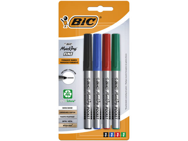 Viltstift Bic ecolutions rond F assorti