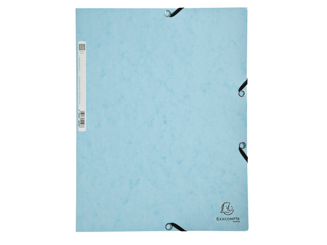 Elastomap Exacompta Aquarel A4 3 klep 400gr blauw