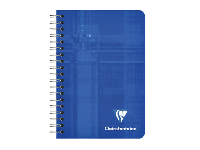 Notitieboek Clairefontaine 95x140 5x5 100blz ass
