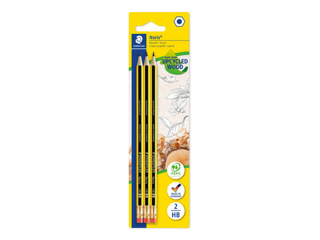 Potlood Staedtler Noris standaard 120-0 hb met gum
