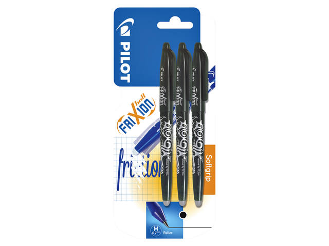 Rollerpen PILOT friXion BL-FR7 M 3st zwart