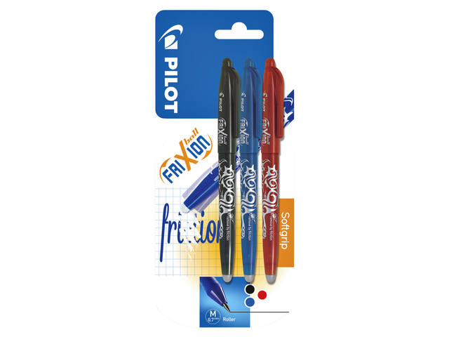 Rollerpen PILOT friXion  BL-FR7 M 3st assorti