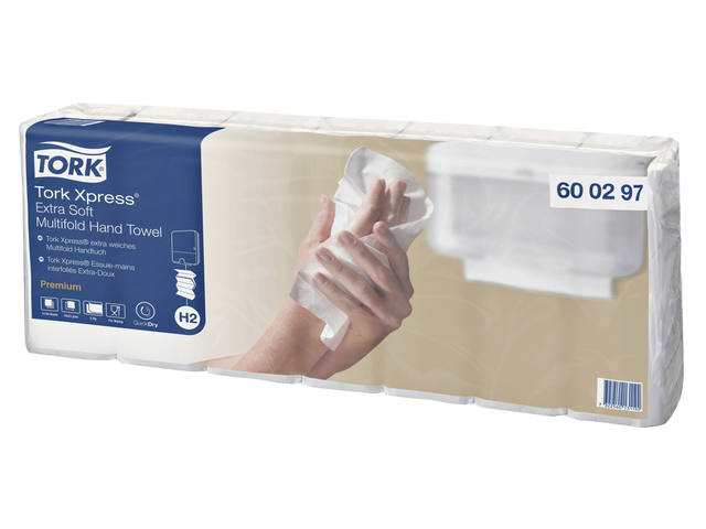Handdoek Tork H2 Premium 2laags 212x340mm 600297