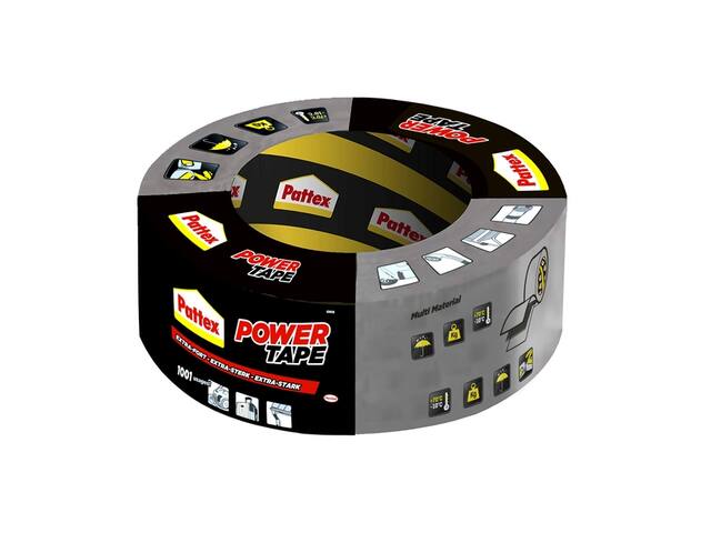 Plakband Pattex 50mmx50m power tape grijs