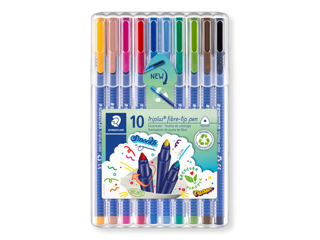 Kleurstift Staedtler 323 triplus color 10 st ass