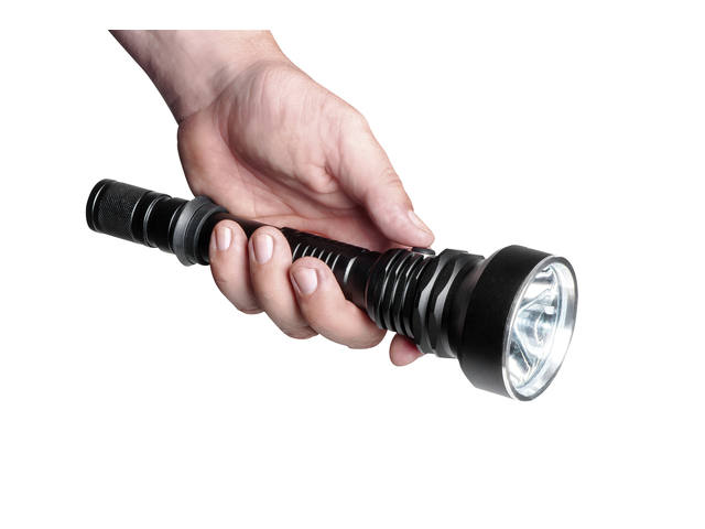 Zaklamp MAUL Helios LED 23cm accu bereik 300m 10W