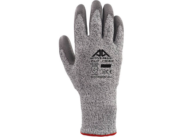Handschoen ActiveGear snijbestendig grijs 9 L