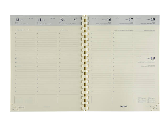 Agenda 2027 Brepols Timing Pal 7d/2p spiraal zw