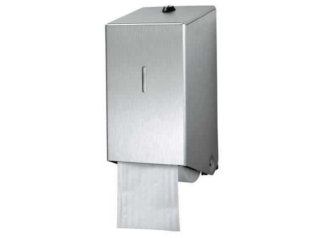 Toiletpapierdispenser Euro Products duo zilver