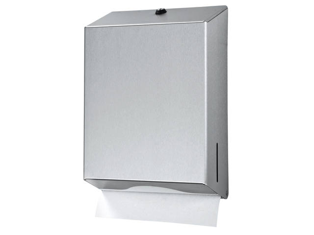 Handdoekdispenser Euro Products groot zilver