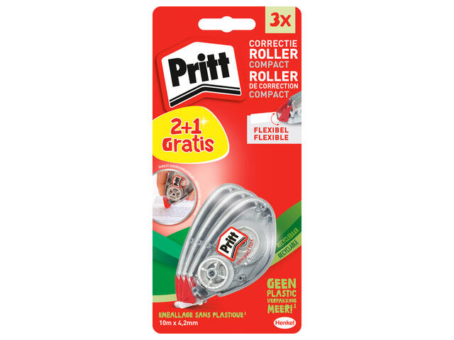 Correctietape Pritt compact flex 4.2mm 2+1 gra