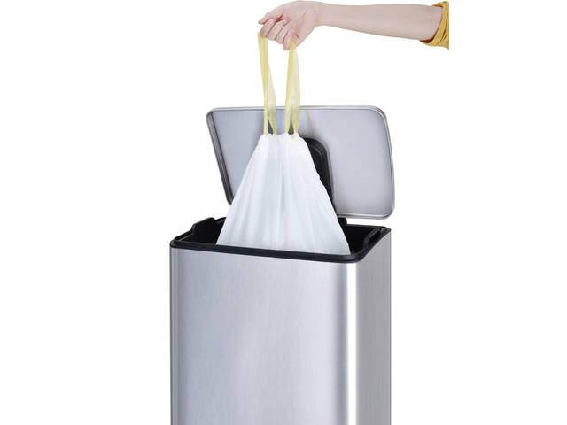 Afvalzak EKO MDPE type E trekb 55x70cm 25-35L wit