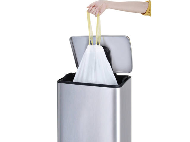 Afvalzak EKO MDPE type F trekb 64x75cm 40-60L wit