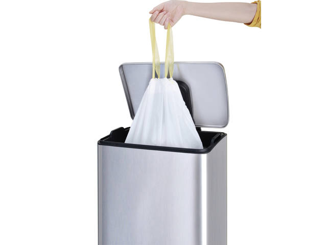 Afvalzak EKO MDPE type D trekb 55x55cm 18-21L wit