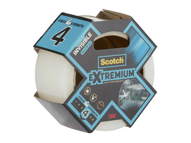 Plakband Scotch Extremium invisible 48mmx25m tr