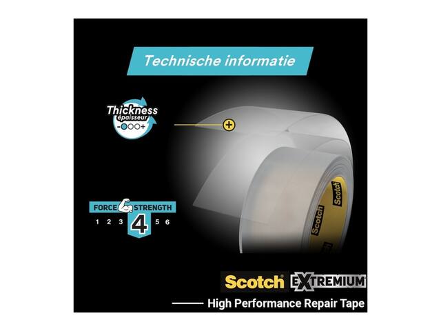 Plakband Scotch Extremium invisible 48mmx25m tr