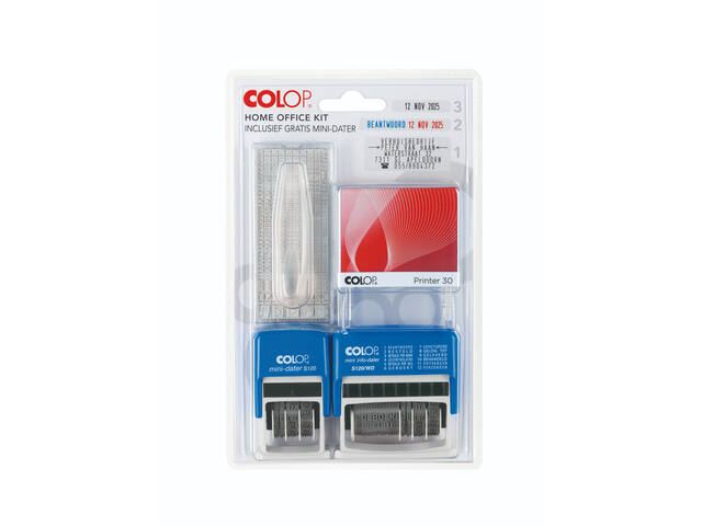 Stempelset Colop thuiskantoor 3delig