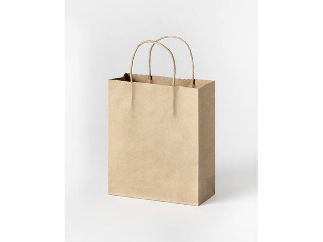 Tas Folia kraft 125gr 18x21x8cm 20 stuks naturel