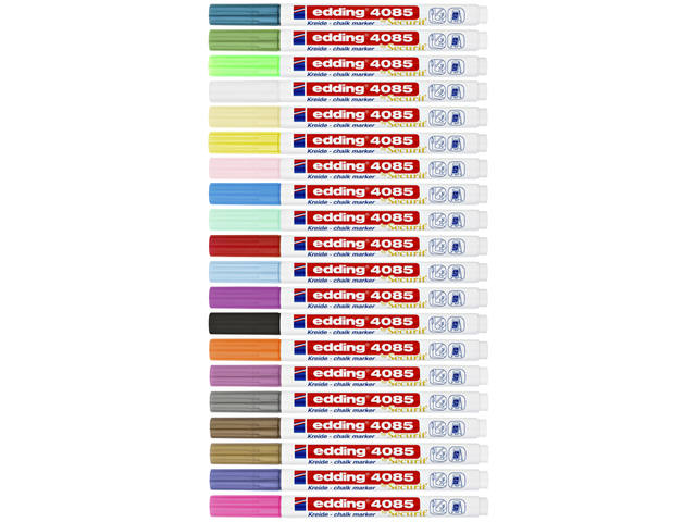 Krijtstift edding 4085 rond 1-2mm zwart