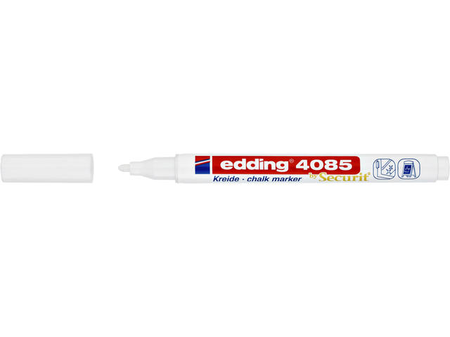 Krijtstift edding 4085 rond 1-2mm wit