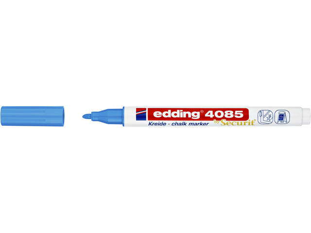 Krijtstift edding 4085 rond 1-2mm lichtblauw