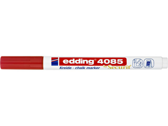 Krijtstift edding 4085 rond 1-2mm rood