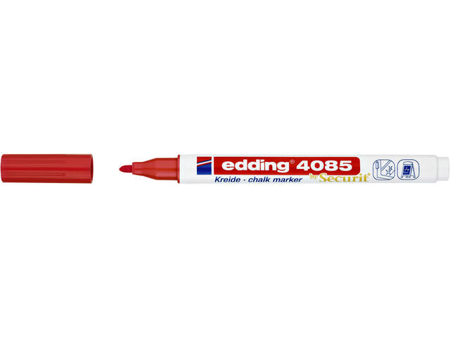Krijtstift edding 4085 rond 1-2mm rood